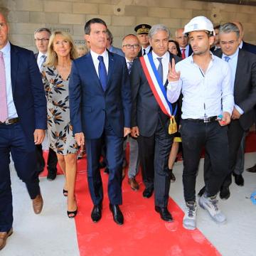 Visite du 1er Ministre Manuel Valls - Gignac-la-Nerthe (13180)